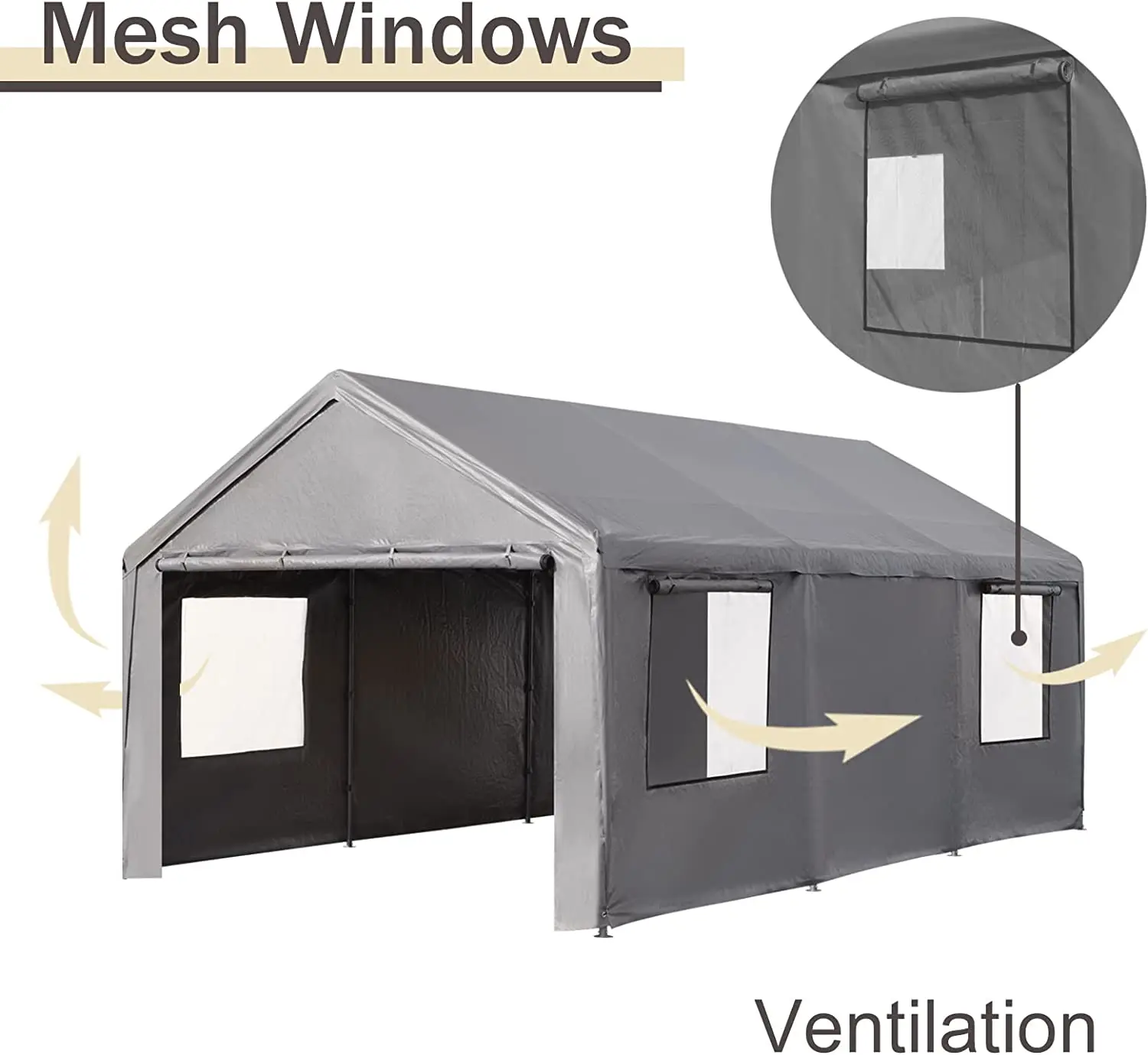 12x20 FT  Patio Gazebo   Garden Carport