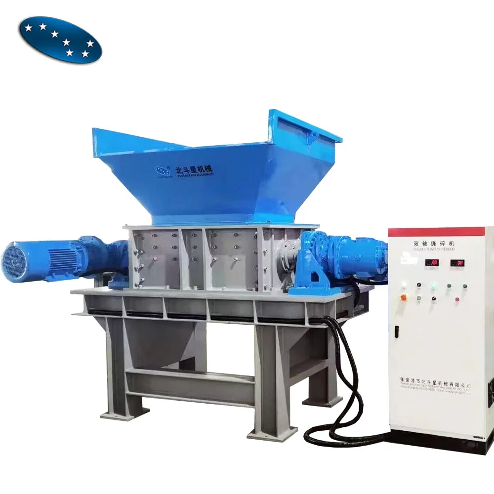 Plastik Doppelschaft Schredder Maschine