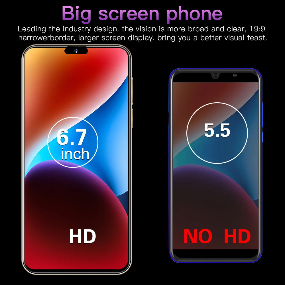 High-end cheap 8GB+256GB smart phones 5g smartphones Flexible Curved Display Android 11