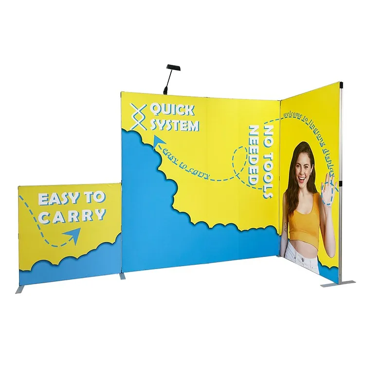 3x3 Modular Lightweight Folding aluminum portable expo  display backdrop modular aluminum 10x20 trade show booth portable