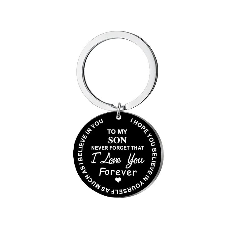 Double Pendant Keychain Hot Selling Mother's Day Gift with Hardness Like Mother's Love manufacture