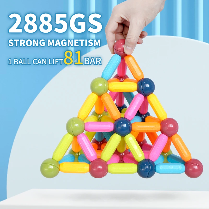 送料無料KidEwan Magnetic Balls and Rods Set, Magnetic Building