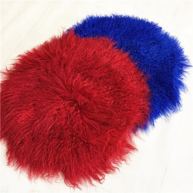 New Fashion Women Real Round Mongolian Fur Throw Buy Mongolian Fur