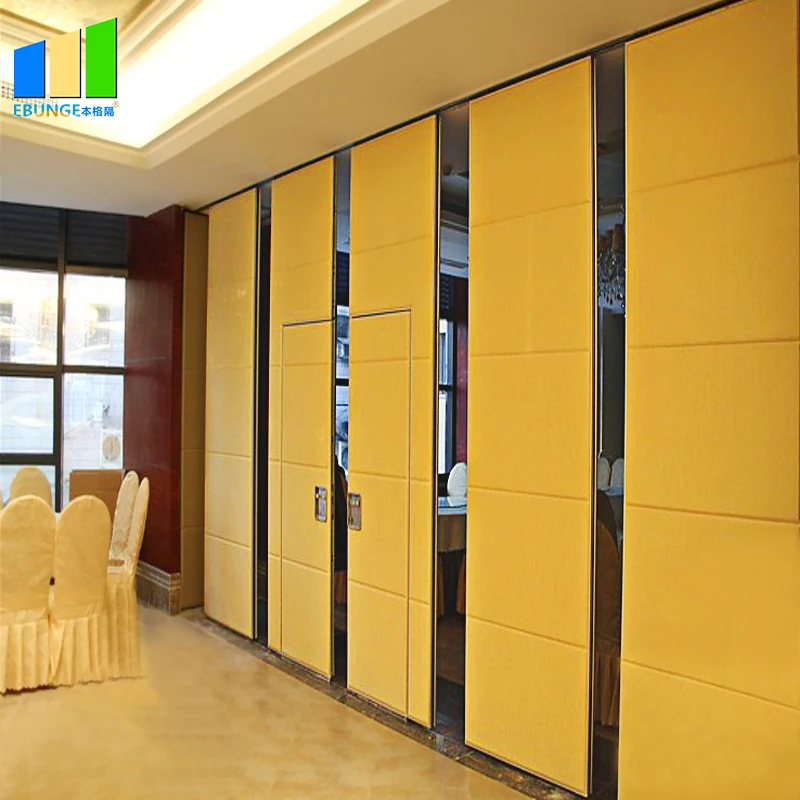 Philippines Acoustic Internal Sliding Folding Automatic Mobile Folding Wooden Doors Wall Hanging Partition With Soundproof