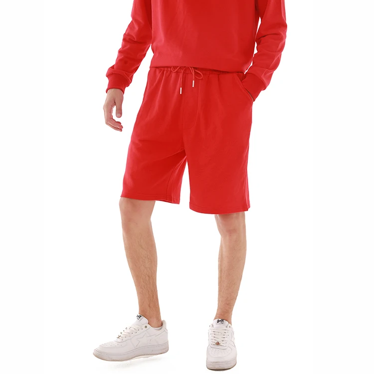 Custom Tracksuit Shorts Cotton Drawstring Men Sweatpants Sportswear Male Gym Fitness Clothing Short Pants