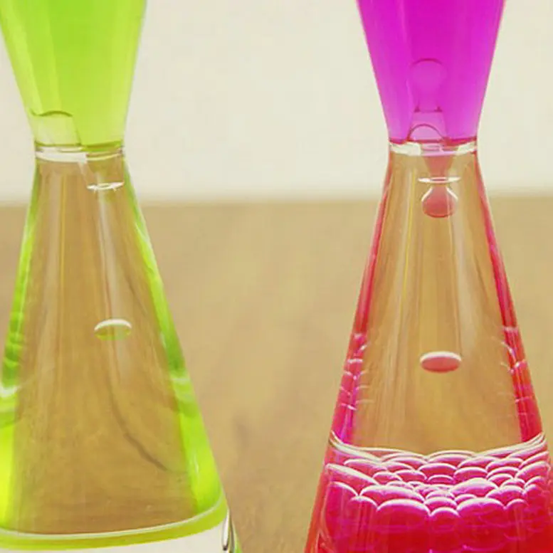 New Design Innovative Product Ideas Color Water Drip Sand Timer Acrylic Oil Liquid Hourglass Decoration
