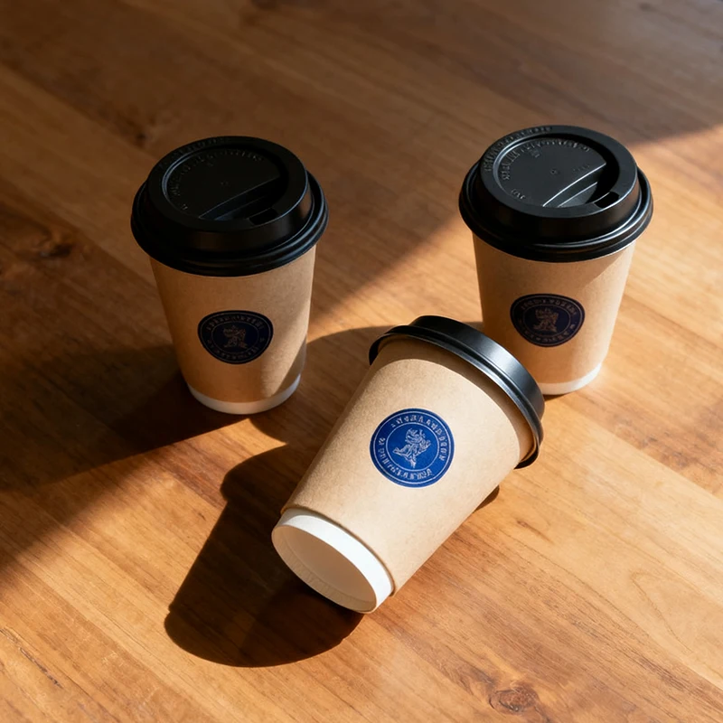 custom logo biodegradable double wall paper cup   hot drink  boba-2