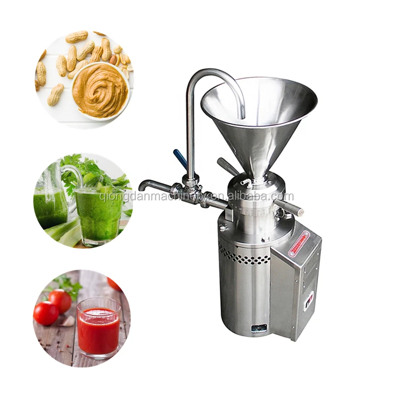Vertical Colloid Mill Stainless Steel Stator and Rotor Colloid Mill Peanut Butter Production Line Peanut Sesame Grinder