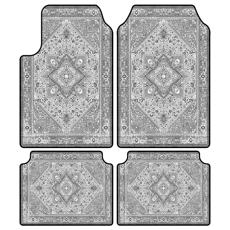 Car Rug Pattern Custom Vibrant Colored Pattern Auto Cars Universal Front Rear Rugs