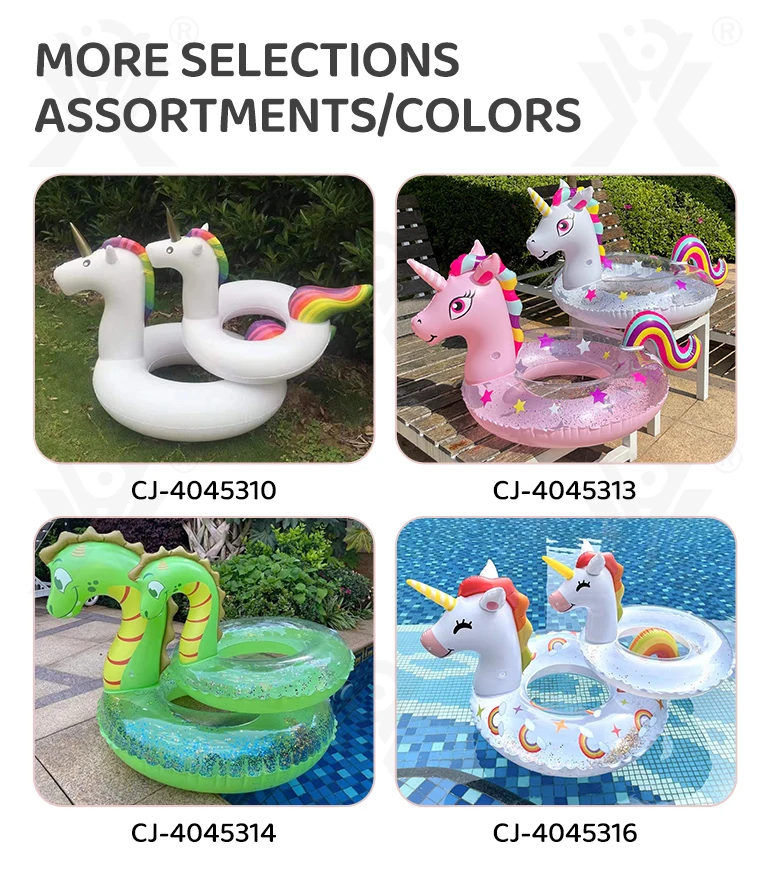 Chengji children's float swimming pool adults kids inflatable pool floats raft lounge flamingo swimming floater ring for kids