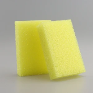 2023 Hot Set Color Soft Wash Yellow Kitchen Tableware Cleaning Warm Sponge