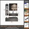80Rock Slab Hot-Bent Integrated Basin+smart mirror