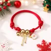 Ciondolo di Babbo Natale in corda rossa