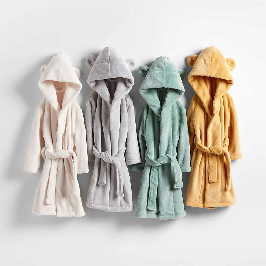 Luxury Hotel Spa Super Absorbent Coral Fleece Bathrobe In Bulk Skinfriendly Antipill Hooded