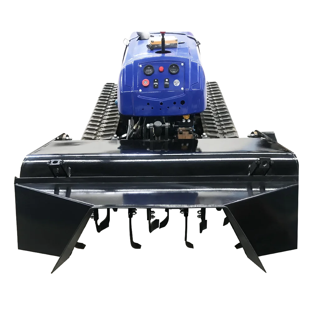 Многофункциональный роторный гусеничный трактор с дистанционным