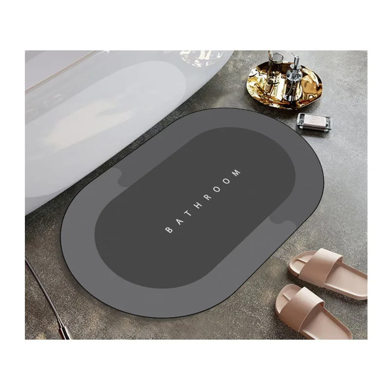 Высококачественные бытовые предметы, мягкий коврик диатомит, Быстросохнущий коврик для ванной, поглощающий воду