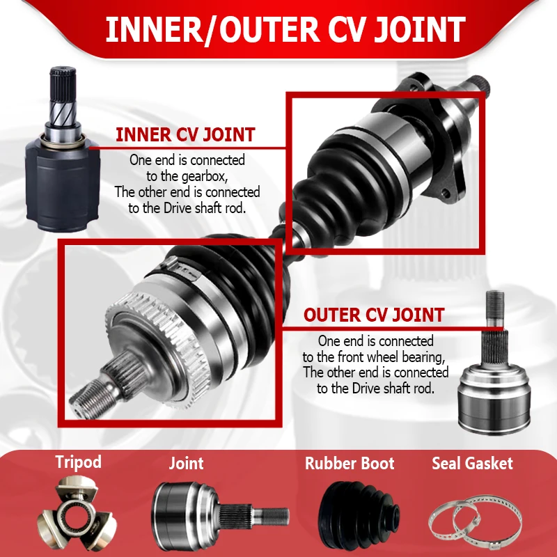 GDST Cars Drive Shaft CV Axle Outer C.v.joint Replacement for FIAT