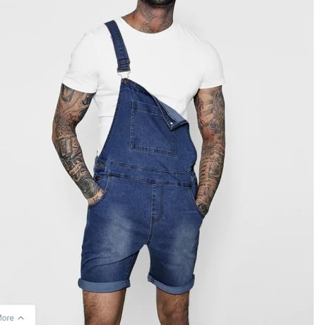 Men Jeans Jumpsuits,Men Denim Overalls 
