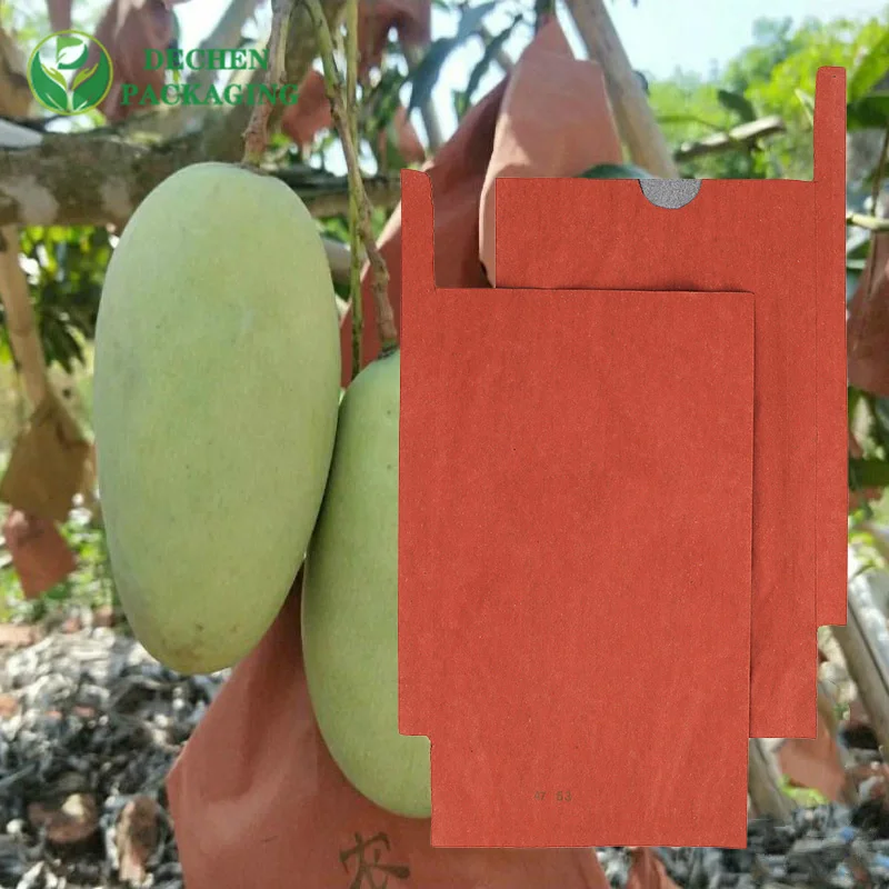 échantillon gratuit de sac de papier enduit de cire de protection couvrant les sacs de culture de fruits