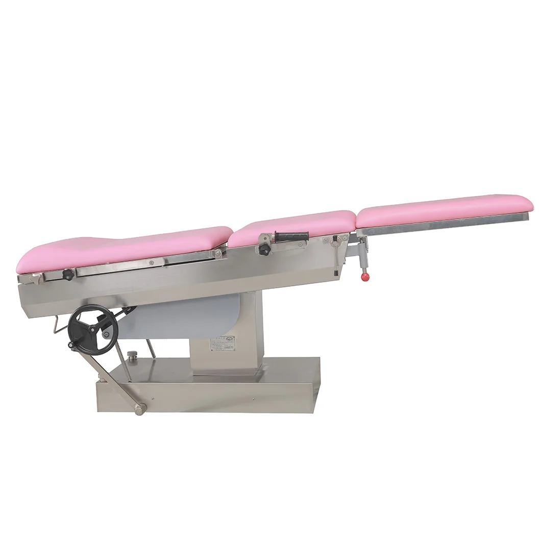 Stainless Steel Medical Manual Gynecology Labor Birthing Obstetric and Delivery Bed