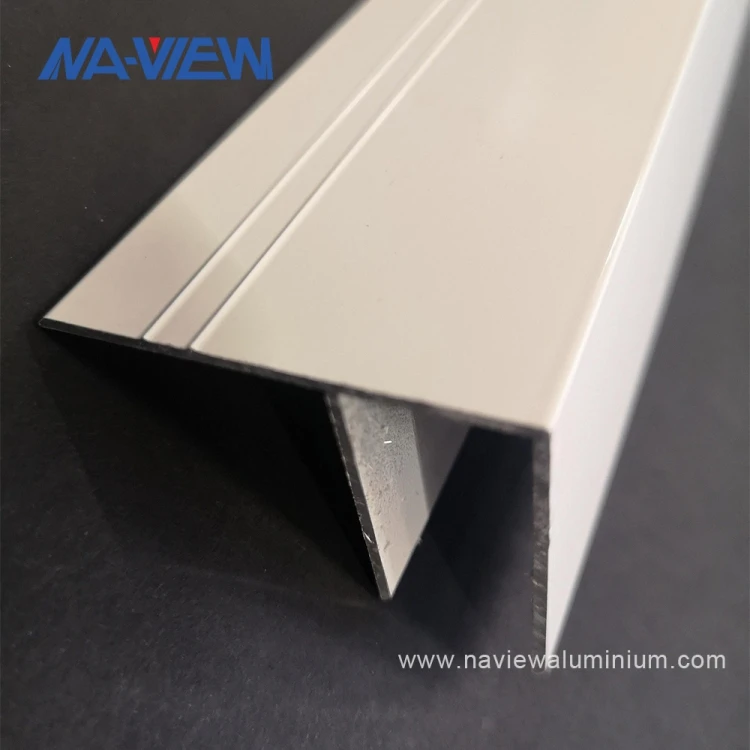 6000 Series Aluminium F Section Channel Extrusion Profile Glazing Bars Customizable Cutting Bending Welding Punching Services
