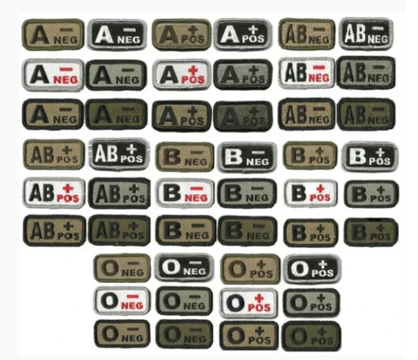 tactical patch hook blood type a-a+