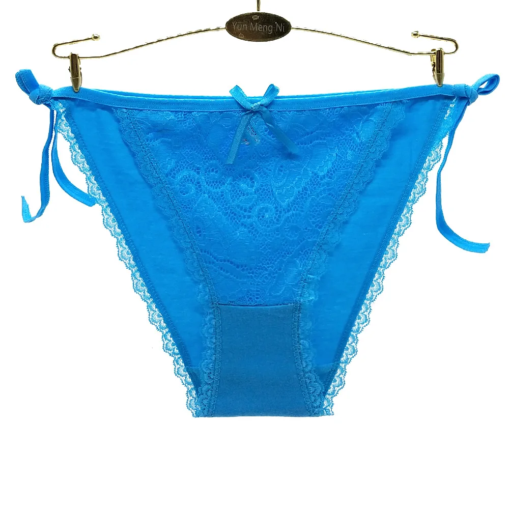 Side Tie Sexy Front Lace Back Cotton Transparent Sexy Satin Brief Panties  for Women| Alibaba.com