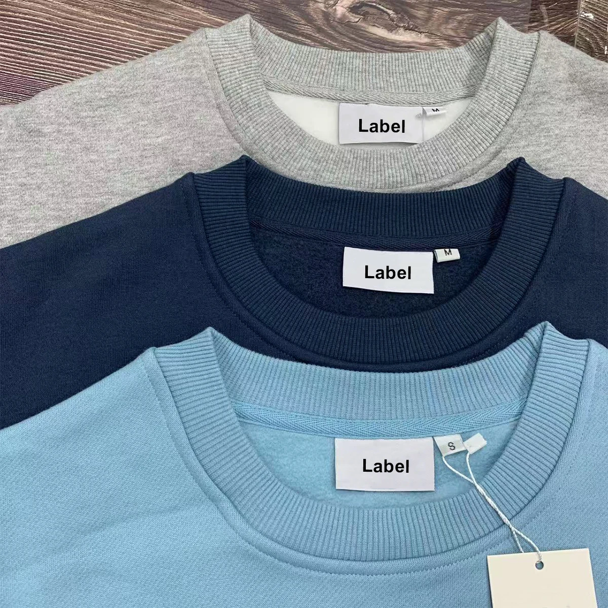 Wholesale Cotton Fleece Sweatshirt Winter Soft Cotton Polyester Sports Pullover Crewneck Sweatshirt Rhinestone for Men