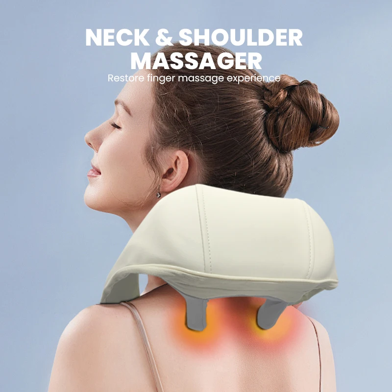 Neck and Shoulder Massager Portable Simulated Human Hand Kneading Massager