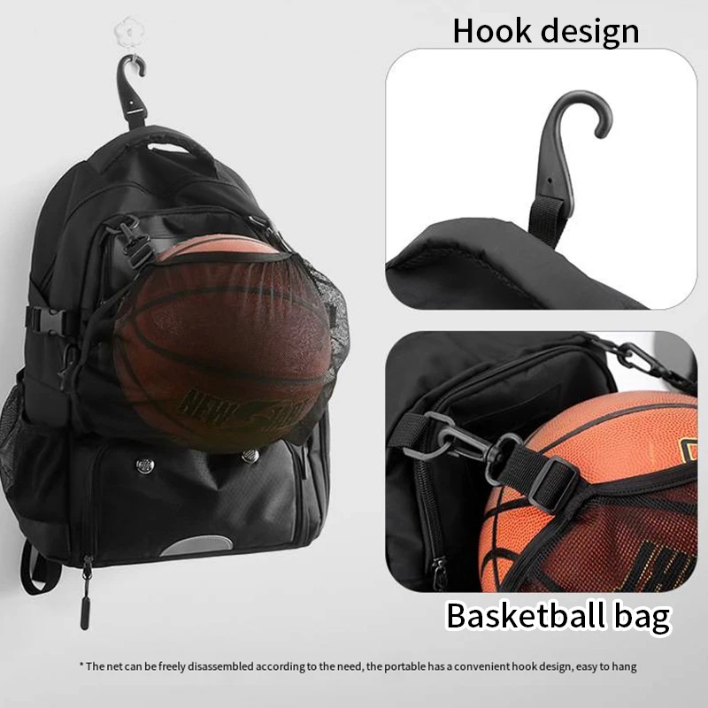 Factory Customizable Back Packs Elite Mesh Youth Designer Ball Travel Outdoor Soccer Basketball Gym Casual Sports Backpack Bag