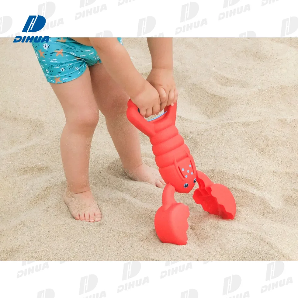 Pinzas De Arena Infantil Con Forma De Caimán, Juguete De Playa De Plástico Resistente Para Niños +3 Años