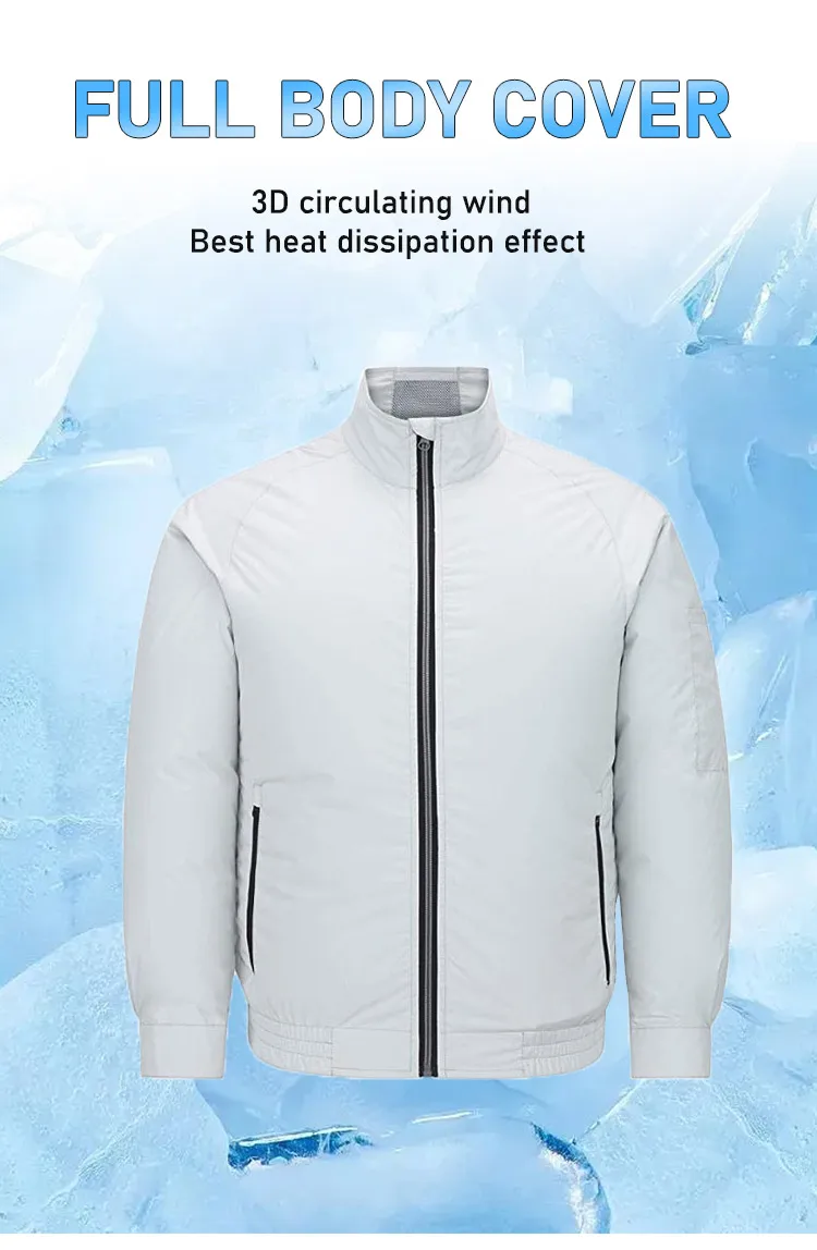 Wholesale Summer Three Wind Levels Mini Fan Working Jacket Suits Air