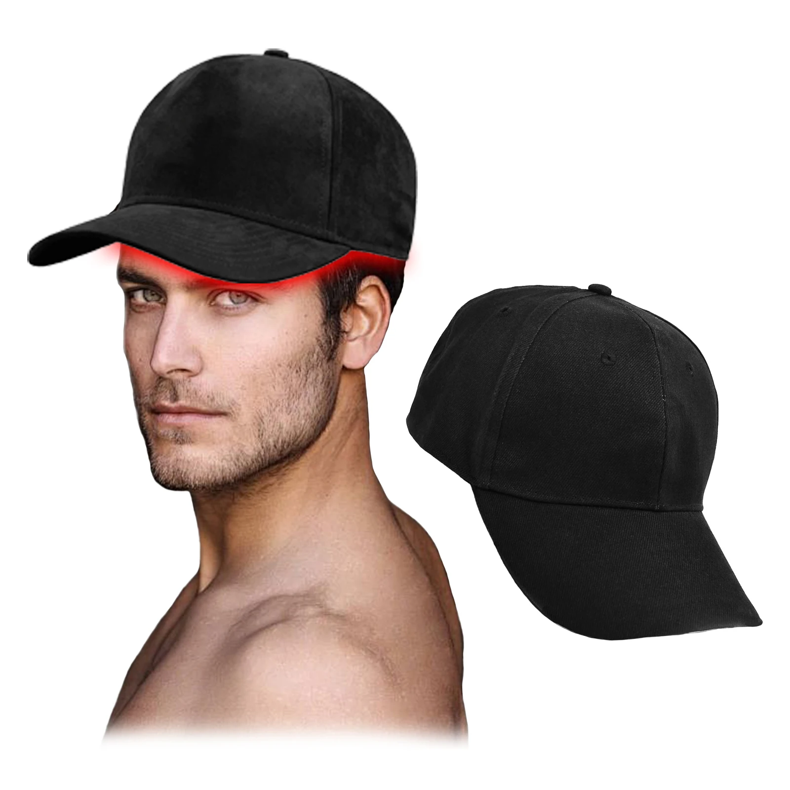 APTREDLIGHT Red Light Hat 300 Chips 460nm Blue 660nm Red and 850nm IR Hair  Cap Near Infrared Light Cap