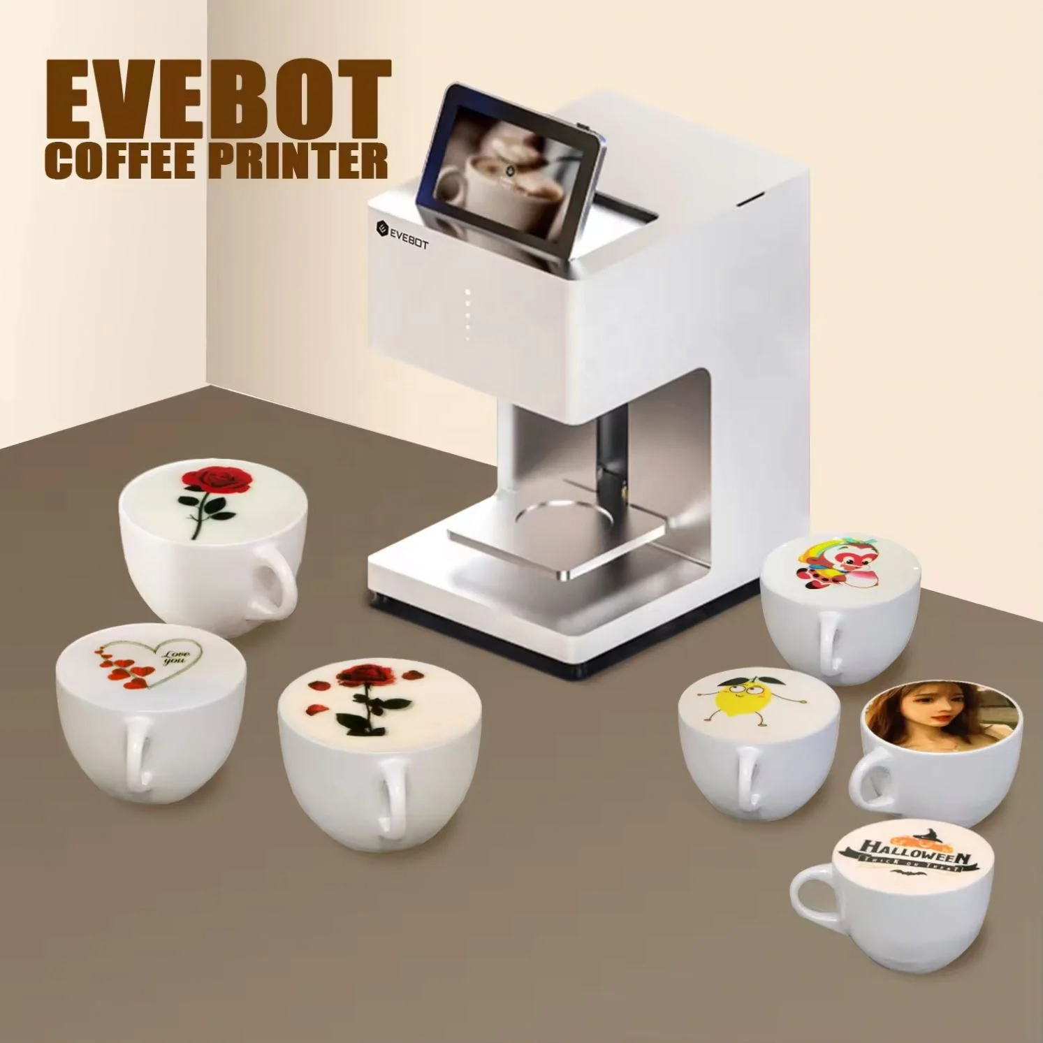 Latte Art Cappuccino Coffee Printer 3D Edible Laser Inkjet