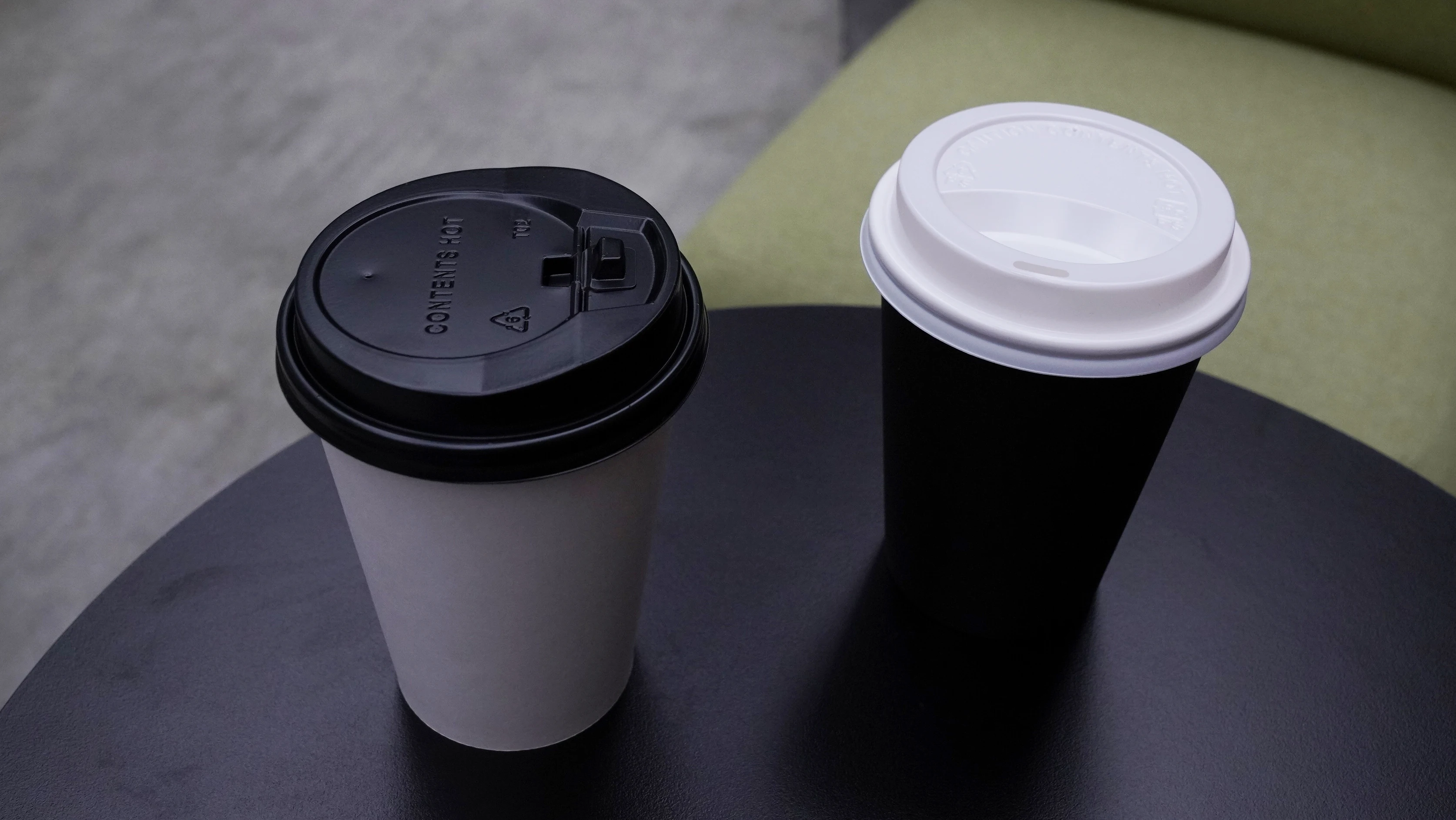 Wholesale Custom Logo Printed CPLA Lid Premium Disposable Cup Lid for Paper Cup with Sip Hole factory