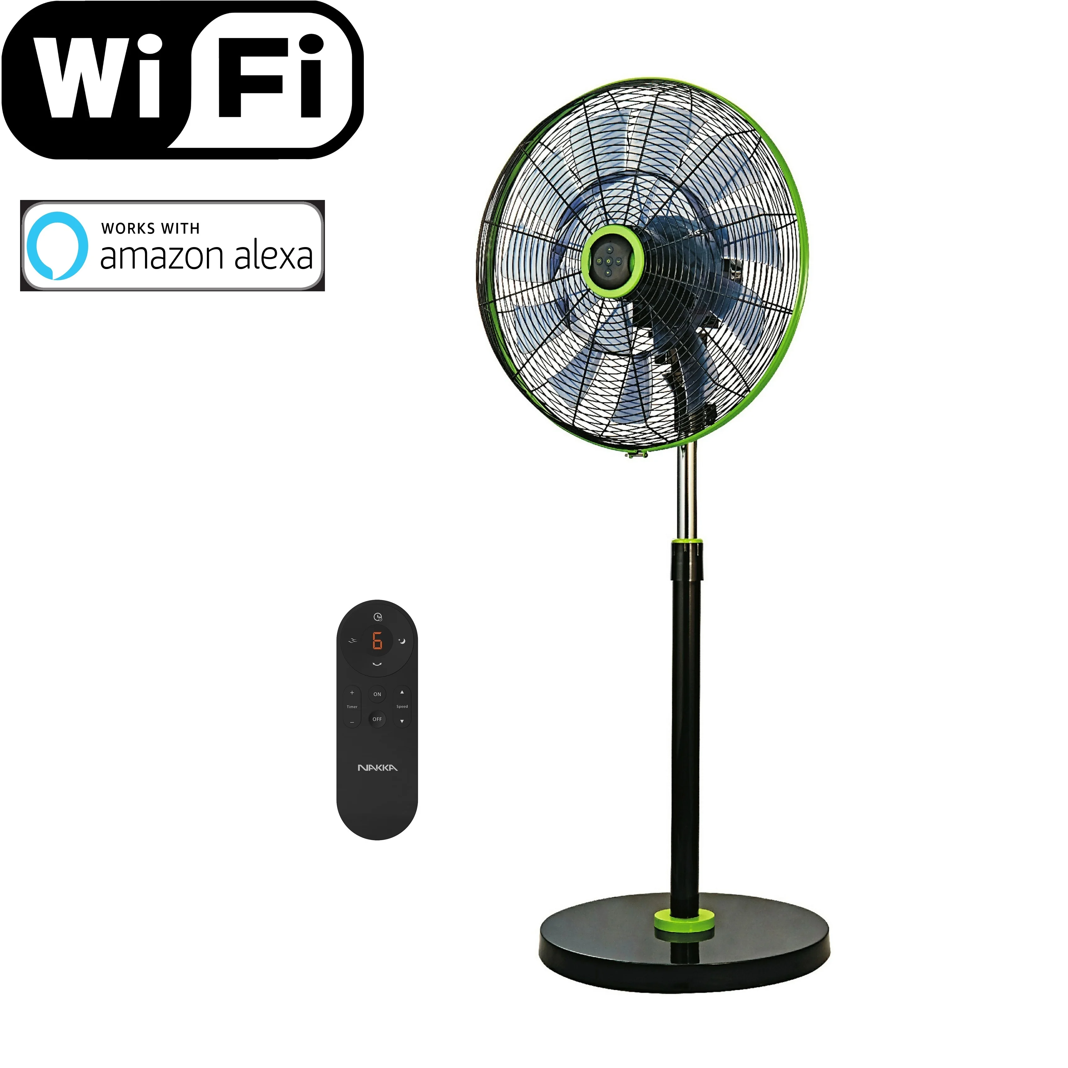 Google Alexa Smart Life Home Fan With Wifi Low Noise DC Cooling Fan with tuya app control  3102464