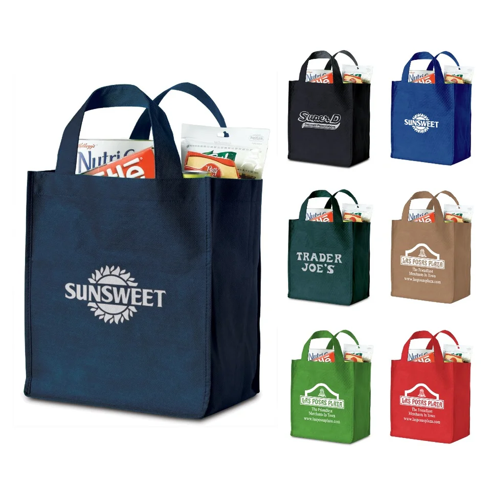 Grocery Promotional Bags Customized Reusable Non Woven Shopping Bag Non ...
