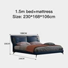 1.5m bed and mattress