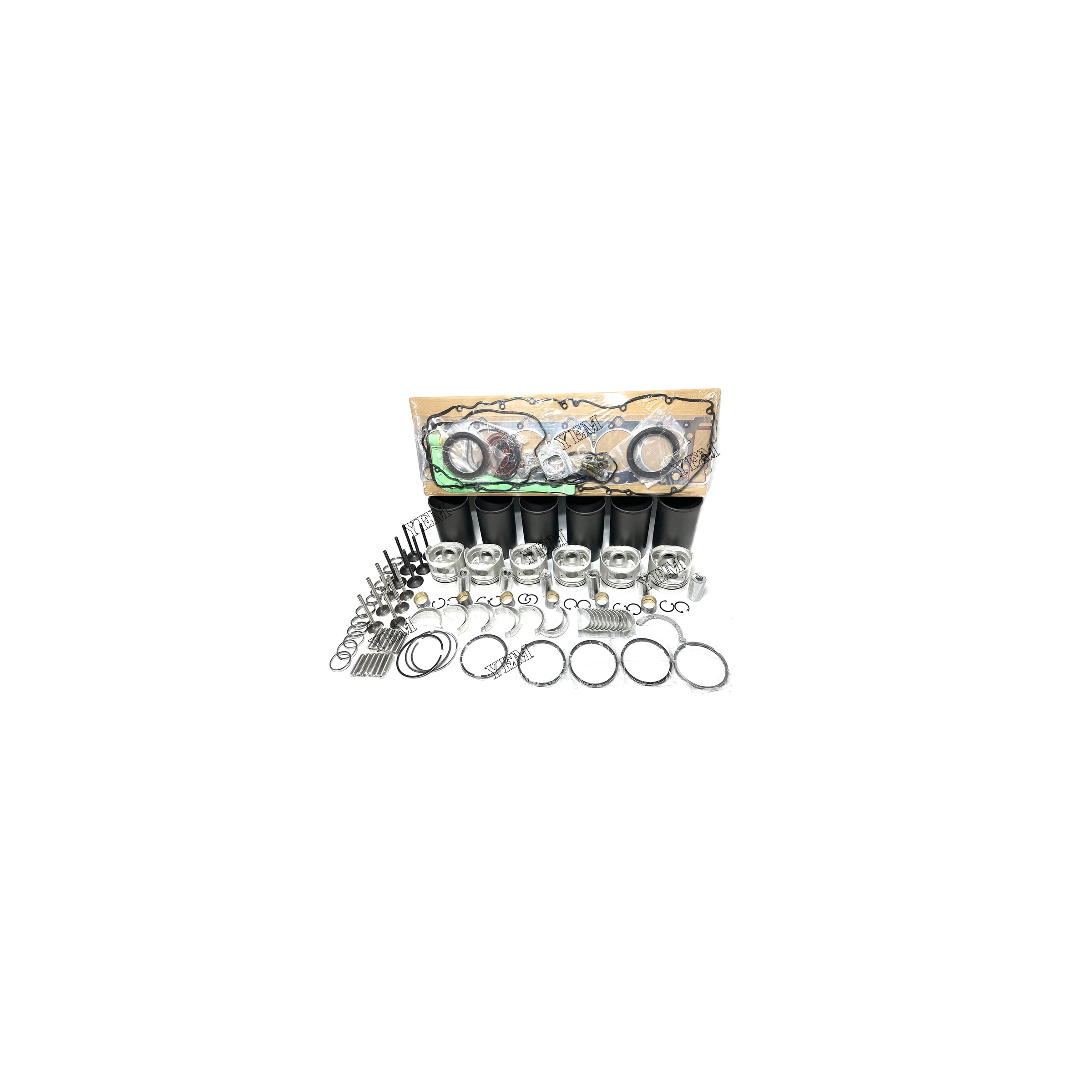 6BG1T Engine Rebuild Kit Fits for Hitachi ZAX200 Square Hole 3-Ring Piston Engine Parts Factory