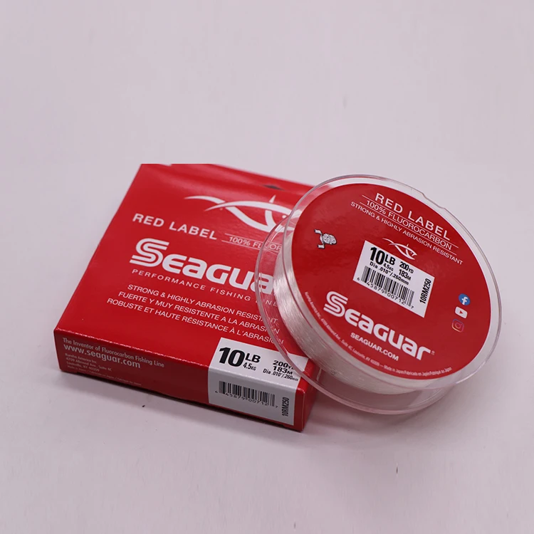 Japanese Red Seguar Strong Soft Fish Line Elastic 100 Fluorocarbon