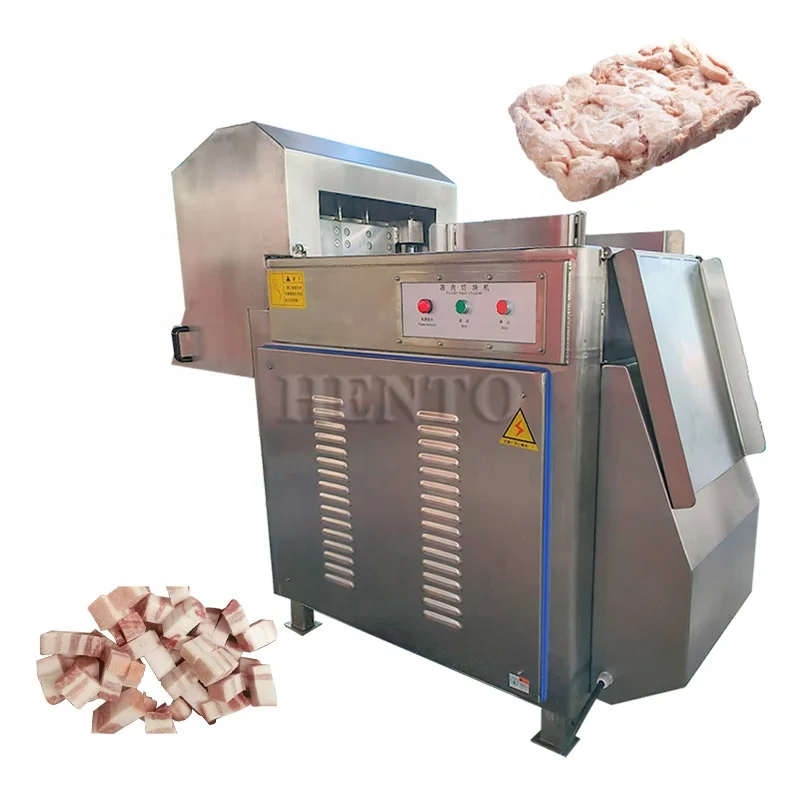 Advanced Structure Frozen Meat Dicer / Frozen Meat Block Cutting Machine / Automatic Frozen Meat Cutter