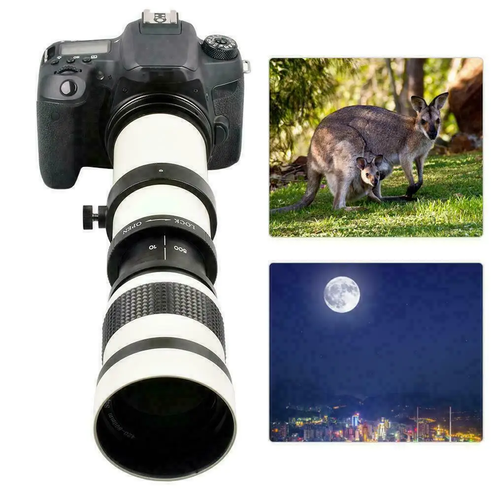 Kamera DSLR 420-800Mm Lensa Foto Tele Preset untuk Nikon Dslr D5500  D3300 D3200 D5300 D3400 D7200 D750 D3500 D7500 D500