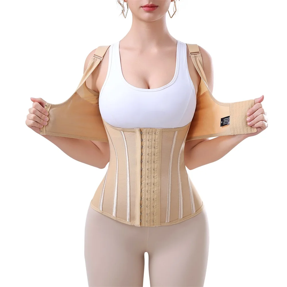 Shaping Belt Double Trimmer Tummy Control Shaper Waist Cincher Wrap Girdle Corset Vest Shoulder Strap Waist Trainer Shaperwear details