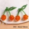 Amuleto de cereza naranja