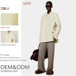 Customized Handmade Casual Short Woolen Coat with Turn Down Collar and Button Closure Eco-Friendly 100% Wool Winter Outerwear