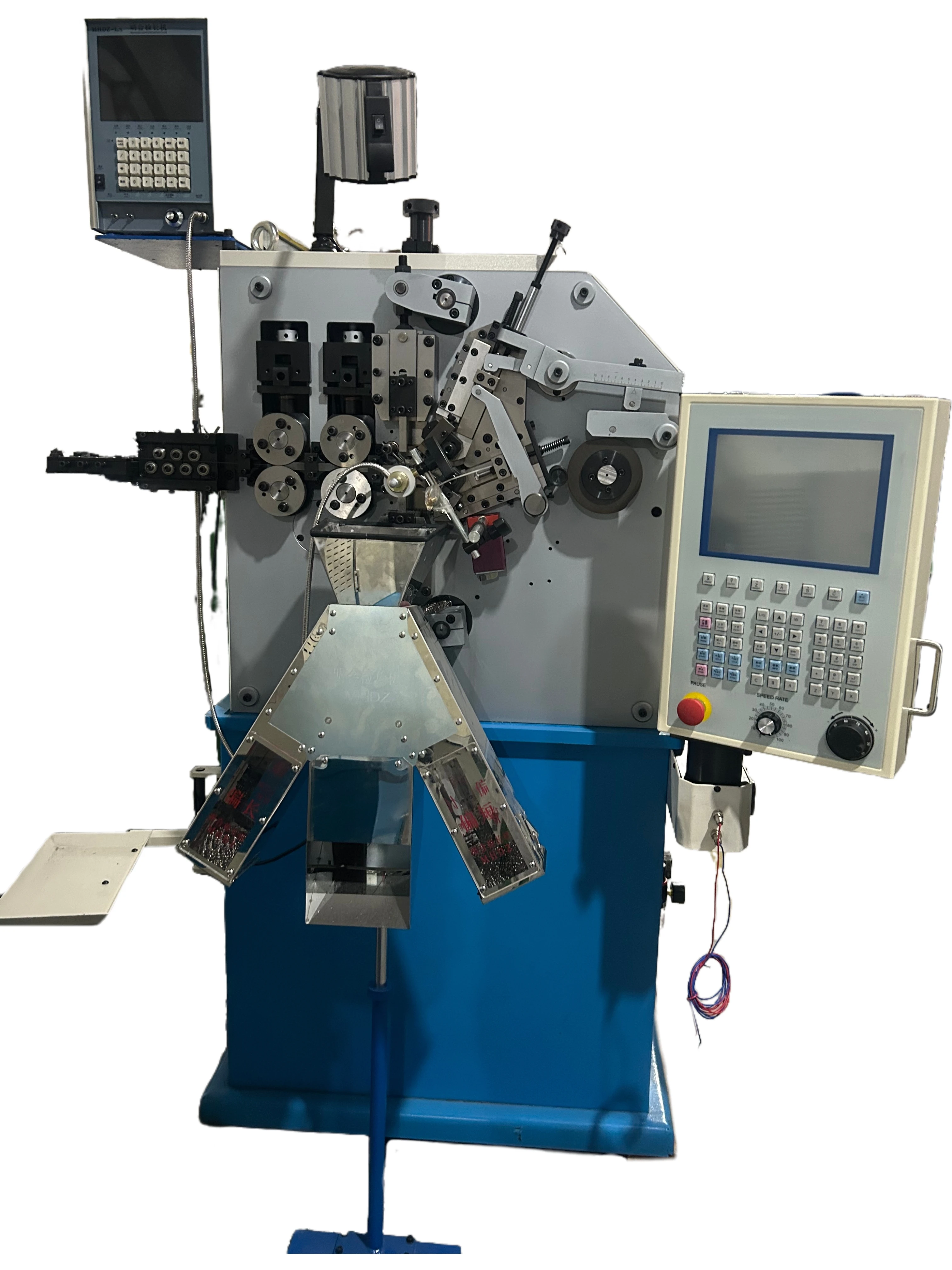 HYD-320 CNC Spring Machine with 0.4-2.0mm Wire Size 3 Axes Servo Motors and 1000m/min Max Wire Speed