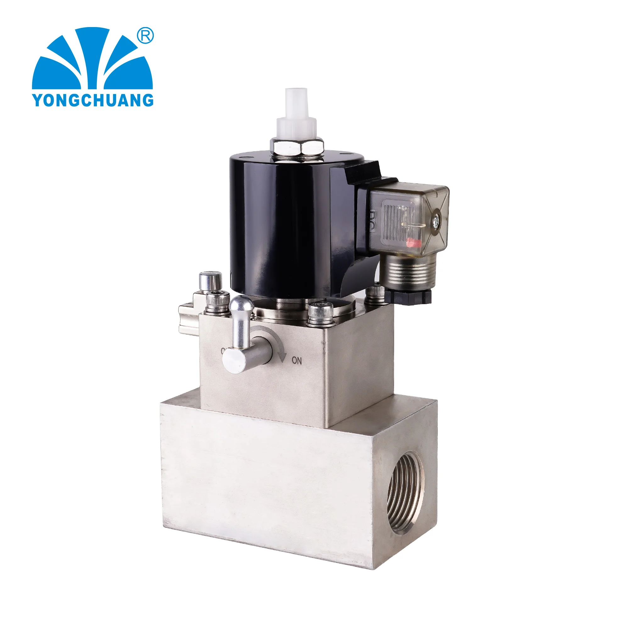 Yongchuang  YCXFG4  Fire Control Fire Extinguisher Solenoid Valve with Manual Switch Self-lock and signal Feedback Function