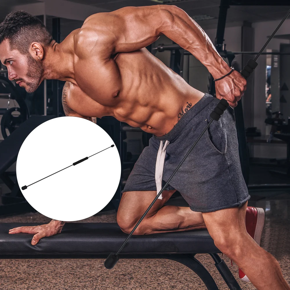 Фитнес тренировочные упражнения эластичная палочка Вибрирующая эластичная палочка для тренировок эластичная штанга для тренажерного зала Flexi Bar