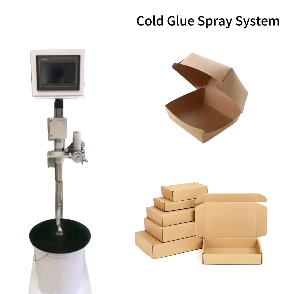 Automatic Pre-Cold Carton Box Folder Gluer New Colu Glue Spraying System