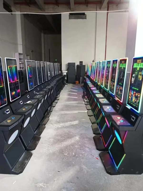 Miracle Vertical for Skill Game Machine with 23.6inch Curved Screen Metal+Acrylic Cabinet Customizable Panel